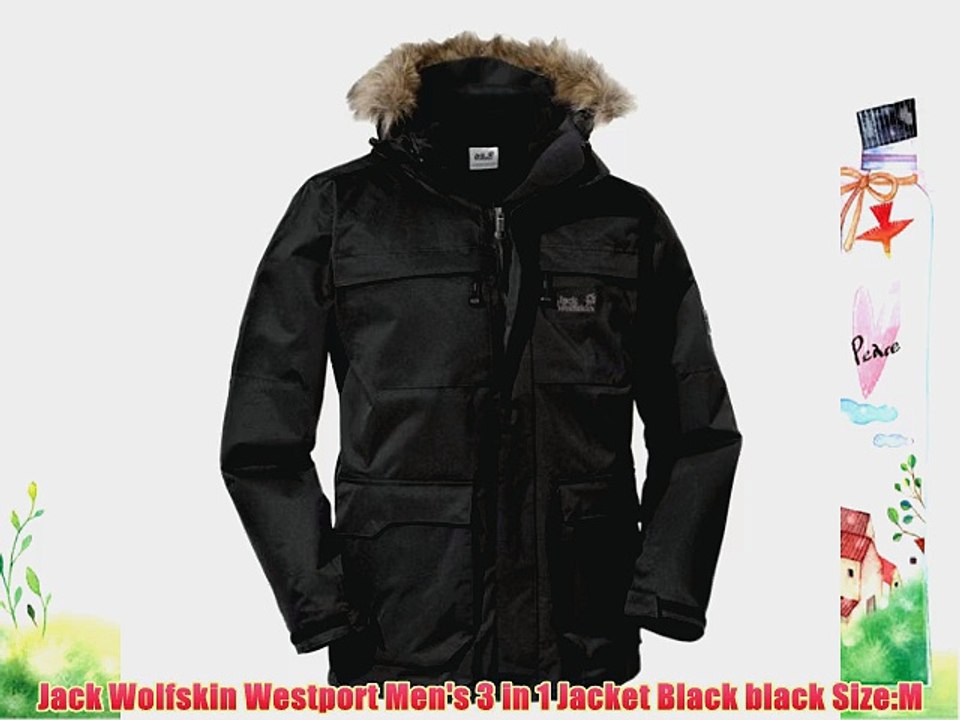 Jack Wolfskin Westport Men's 3 in 1 Jacket Black black Size:M