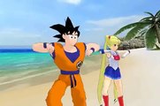 [MMD] Sailor Moon and Goku - Gangnam Style