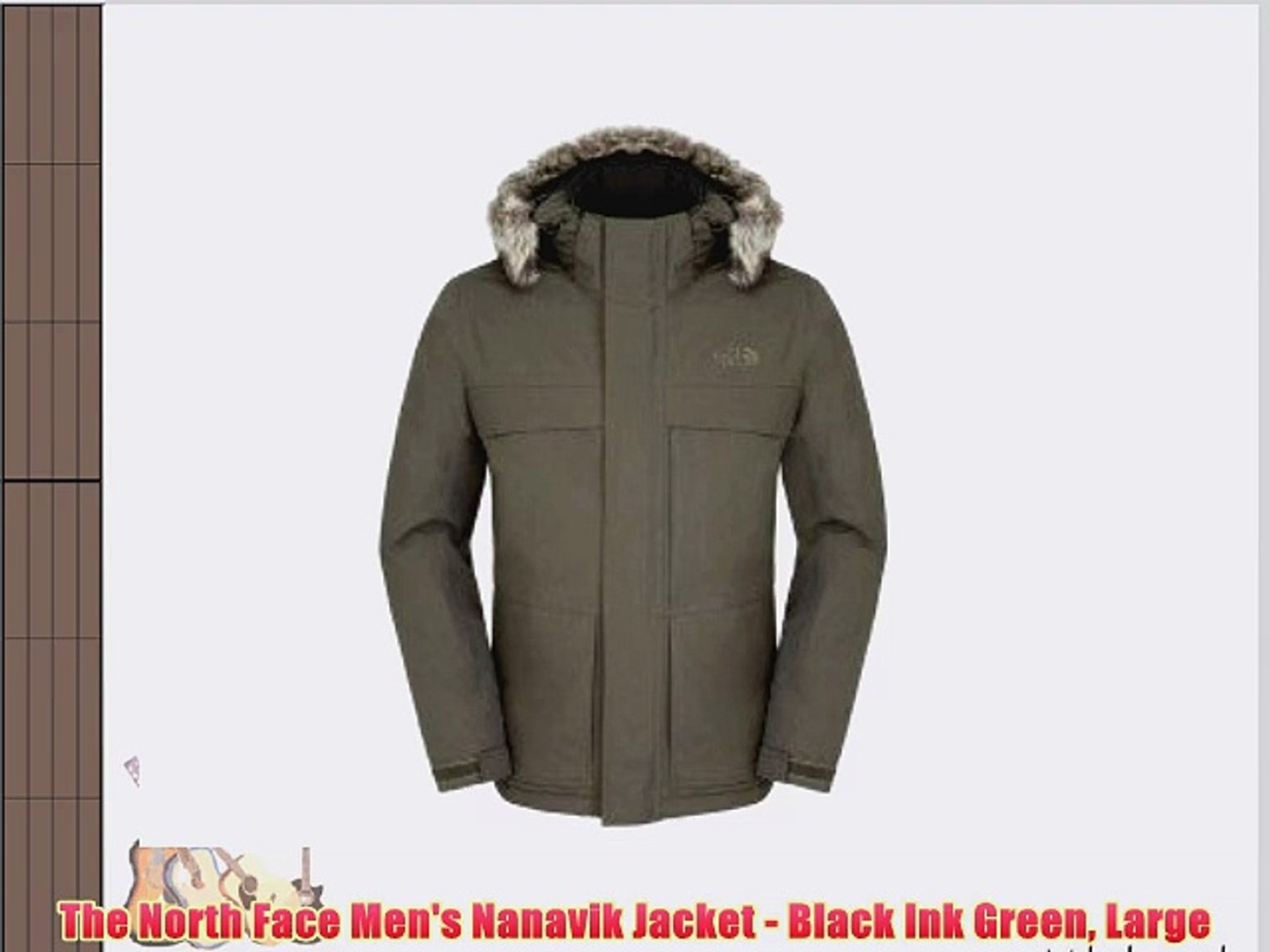 The North Face Men's Nanavik Jacket - Black Ink Green Large - video  Dailymotion