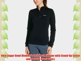 Odlo Sugar Bowl Women's Roll-Neck Jumper with Stand-Up Collar and Half Zip black Size:L