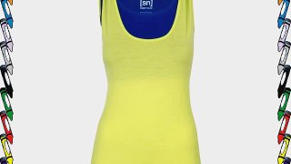 Super Natural Women's Fitness Tank Merino Sport Vest - Limeade Large