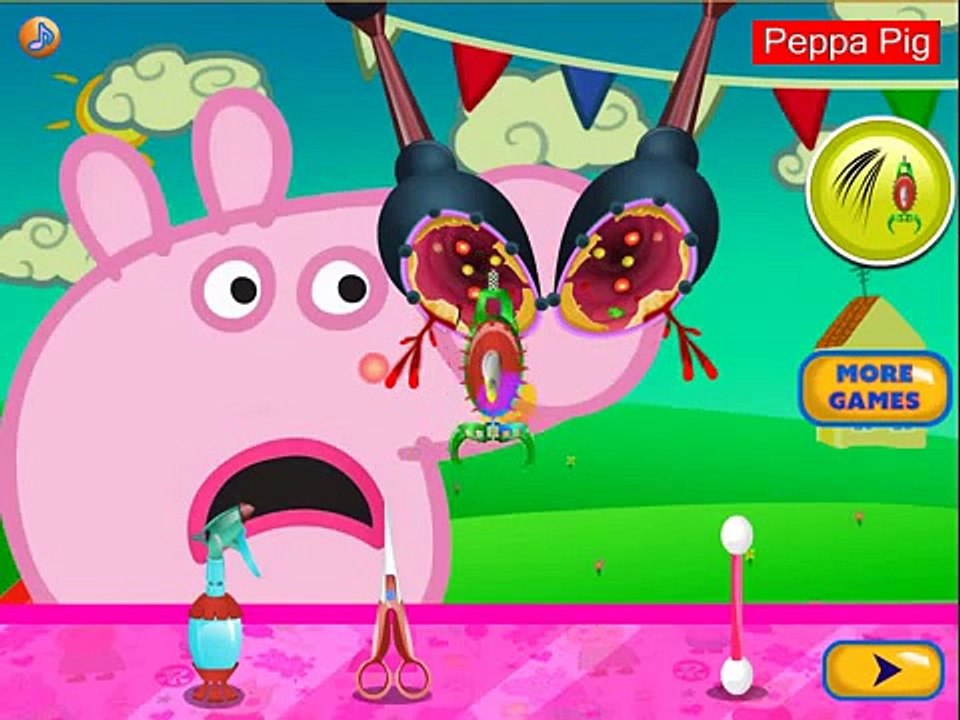 Top Peppa Games ♥ Peppa Pig Nose Doctor ♥ New Peppa Pig Game For Kids 2015