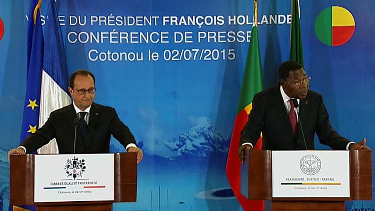 Conférence de presse conjointe avec M. Thomas Boni Yayi