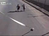 US Soldiers teasing Iraqi children, running after MRE food