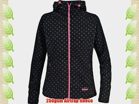 Trespass Women's Keely Fleece - Black Spot Print XX-Small