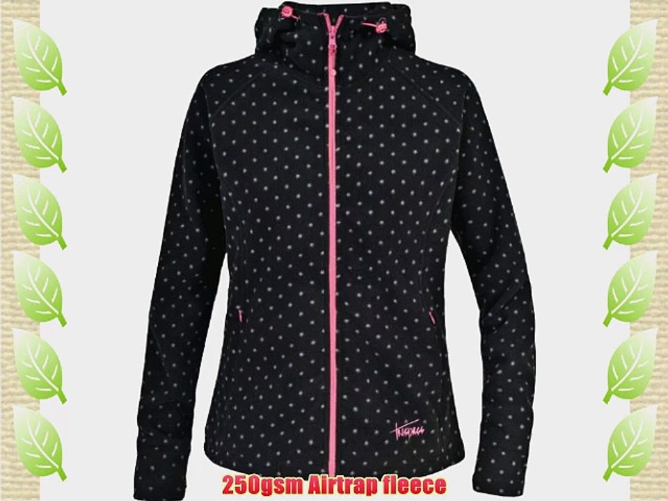 Trespass Women's Keely Fleece - Black Spot Print XX-Small