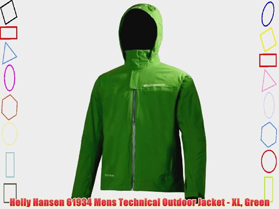 Helly Hansen 61934 Mens Technical Outdoor Jacket - XL Green