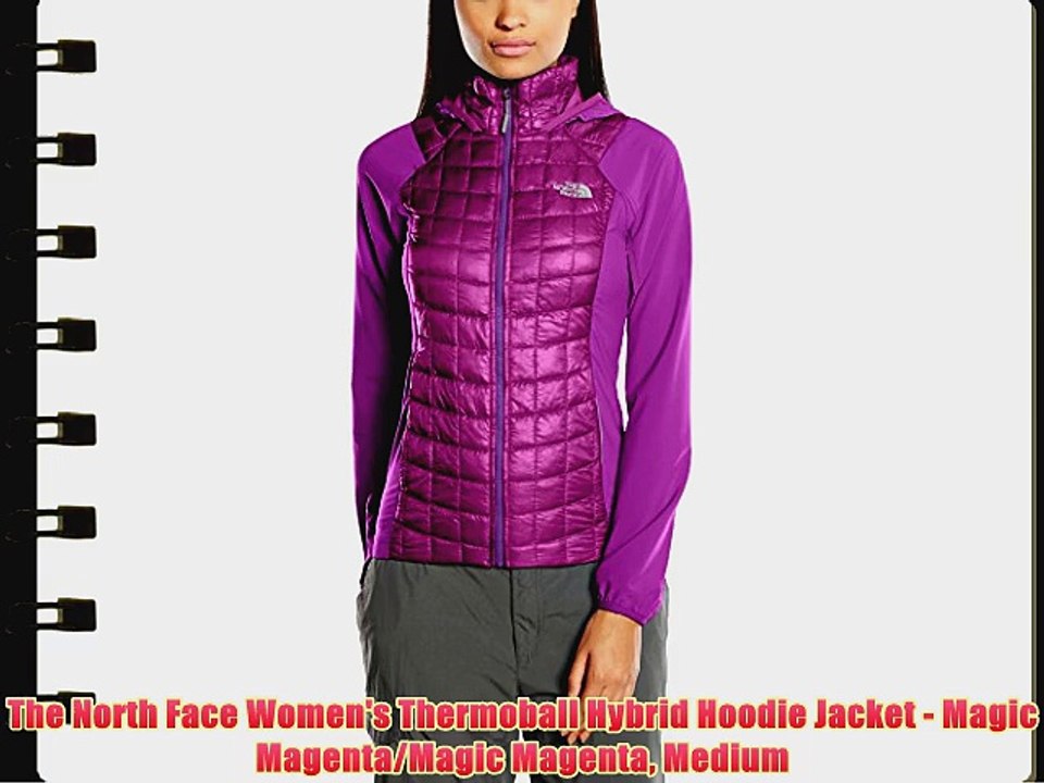 The North Face Women's Thermoball Hybrid Hoodie Jacket - Magic  Magenta/Magic Magenta Medium - video Dailymotion