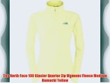 The North Face 100 Glacier Quarter Zip Womens Fleece Medium Hamachi Yellow
