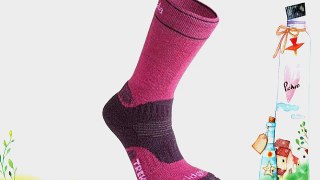 Bridgedale Women's Wool Fusion Trekker Cuped New Style Socks - Berry Size 5-6.5