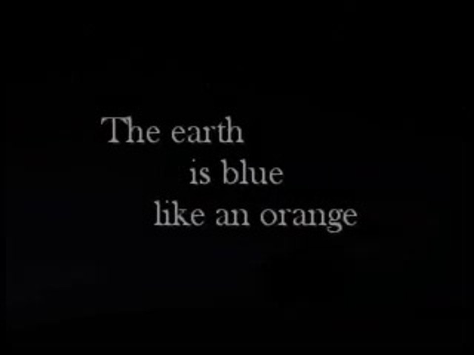 the earth is blue like an orange // Marieva