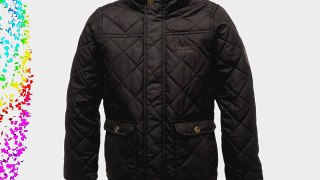 Regatta Boy's Bruiser Insulated Jacket - Black/Black Size 3-4