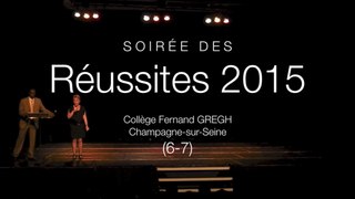 Soirée des Réussites 2015 (6-7), collège Fernand GREGH