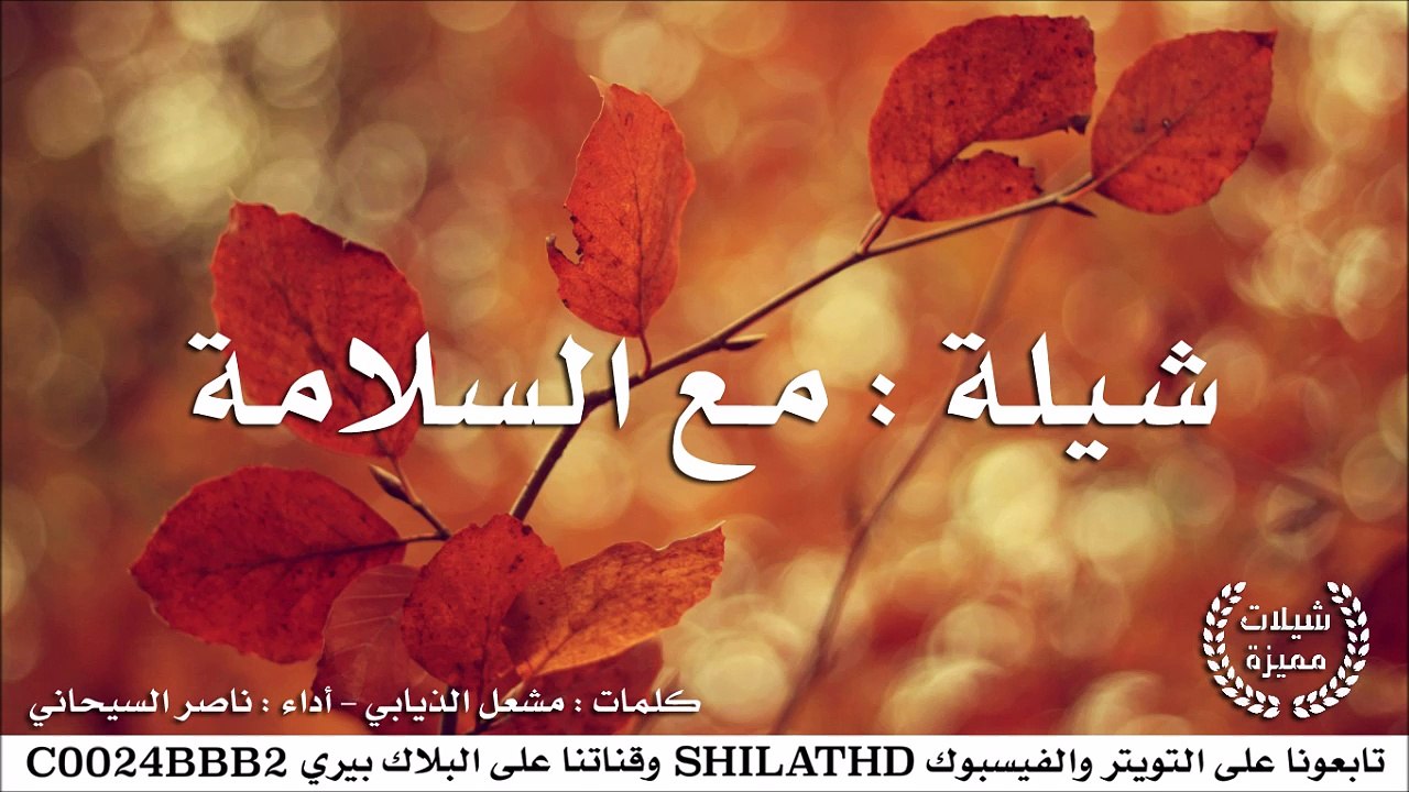 شيلة : مع السلامة - أداء ناصر السيحاني | أصلي +...