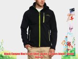 Black Canyon Men's Soft Shell Jacket 3 Layers black / green Size:XL