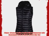 Clique- Arkansas Ladies Padded Gilet Bodywarmer with Deatchable Hood in Black Sizes(S-XXL)