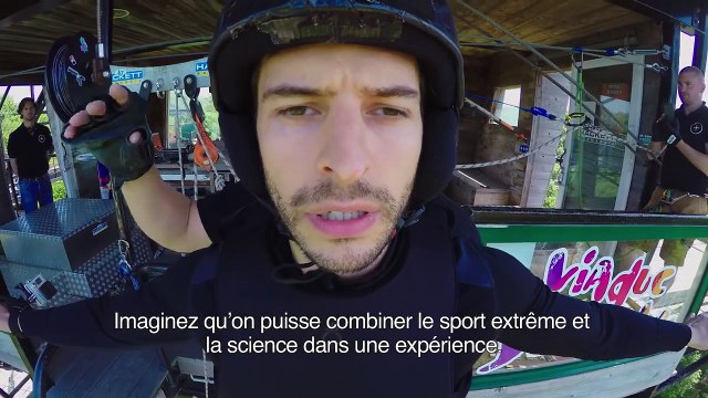 Saut à l'élastique sans fil dans une pub pour Ikea