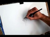 Teaching kids to draw a realistic tree step by step | how to draw a tree pencil technique