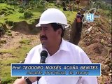 Alcalde de Huari Visita construcción de obra de Saneamiento Básico en Mituchaca