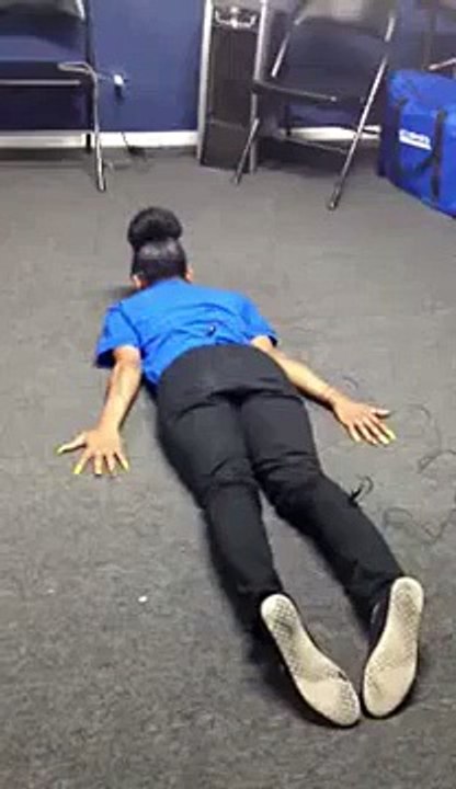 Female security officer officer getting tased