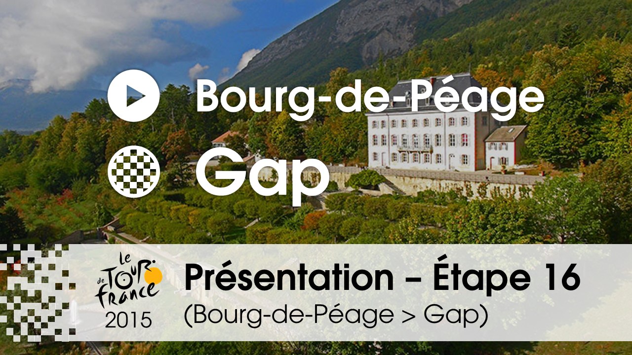 Présentation - Etape 16 (Bourg-de-Péage > Gap) : par Gilles Maignan - Assistant directeur de course