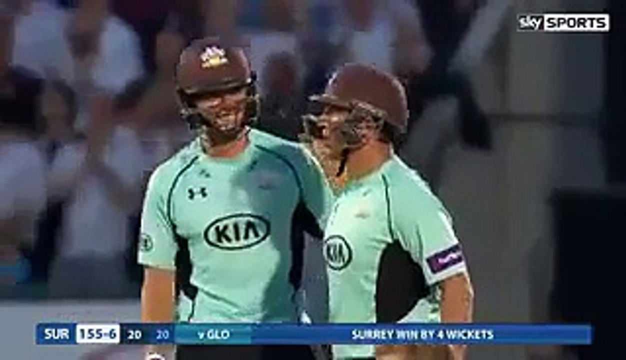 Azhar Mahmood Hits Last Ball Six For Win The Match From Surrey