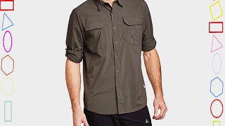 The North Face Men's Nesequoia Long Sleeve Shirt - Black Ink Green Large