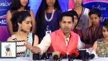 Hilarious Vraun Dhavan Praises All Kids Of Indian Idol  @ Indian Idol Juniar Show