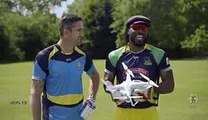 Kevin Peterson Vs Chris Gayle - Drone Hit Challenge Out Of The Sky