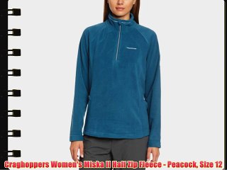 Craghoppers Women's Miska II Half Zip Fleece - Peacock Size 12