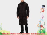 PUMA Men's Padded Bench Jacket black-dark shadow Size:M
