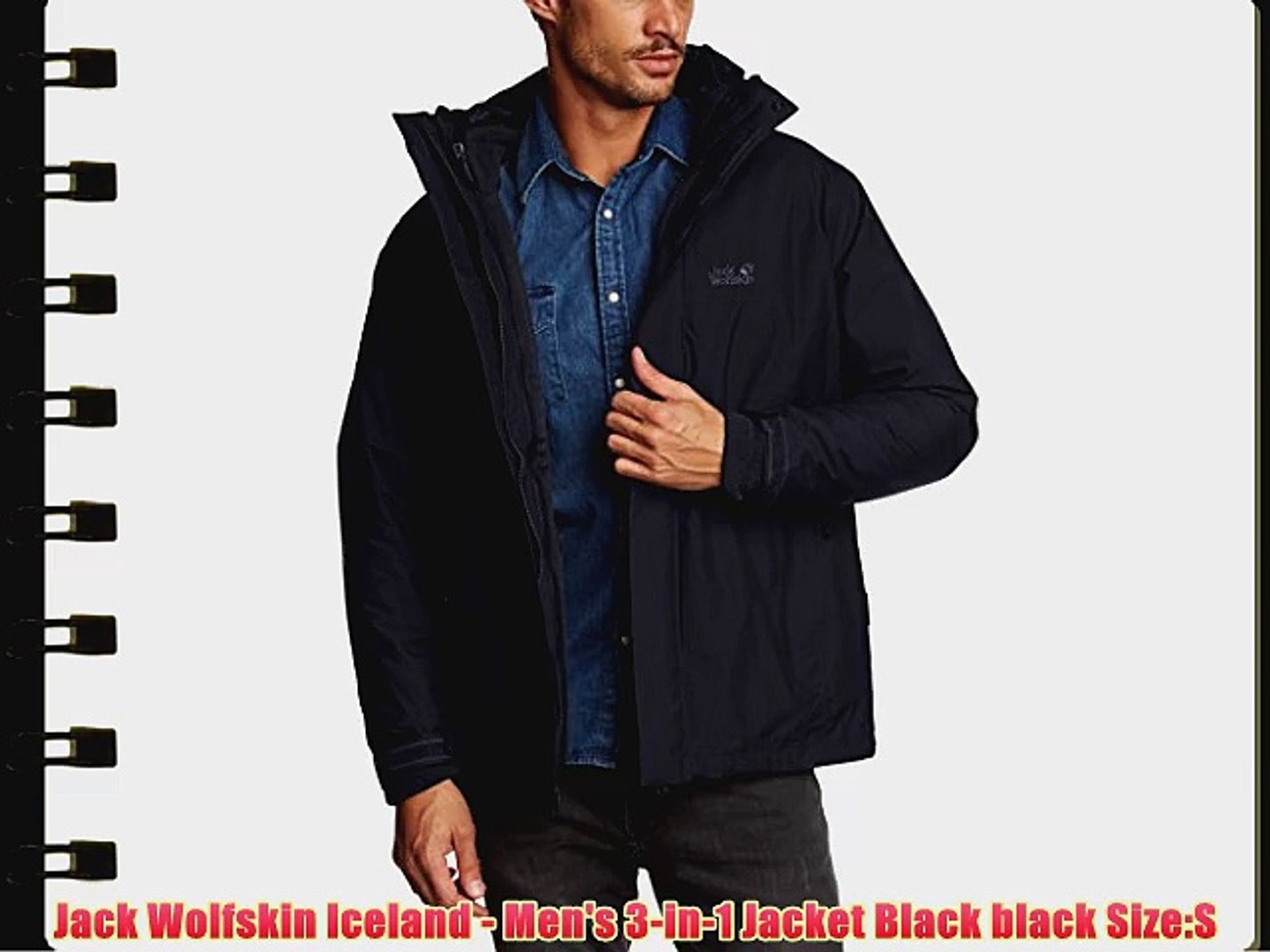 Jack Wolfskin Iceland - Men's 3-in-1 Jacket Black black Size:S - video  Dailymotion