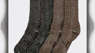 4 Pairs Outdoor Trail Socks Merino Wool Blend Size Medium (Fits Men's Shoe Size 6-9)