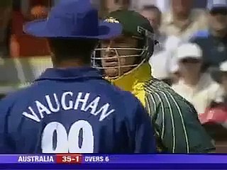 England Simon Jones Intentionally Hit To Ball Australian Matthew Hayden