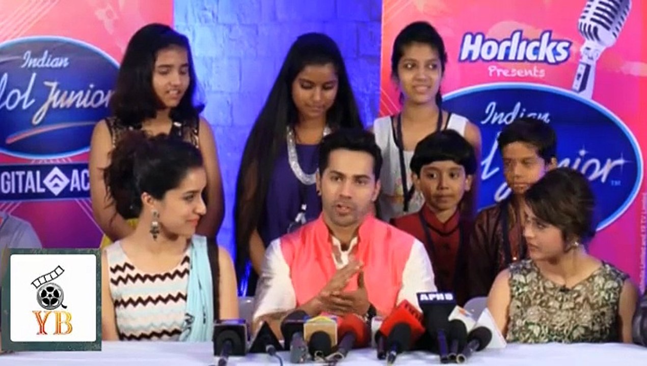 Varun & Shraddha Midst Of Indian Idol Juniar While Promoting ABCD 2