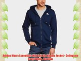 Adidas Men's Essentials Mid Full Zip Hoodie Jacket - Collegiate Navy/White Medium