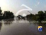 Drone Cam flyover Train derailment site