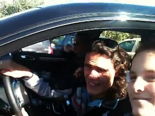 Cavani a Castelvolturno per l' allenamento del Napoli