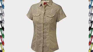CRAGHOPPERS NosiLife Darla Short-Sleeved Ladies Shirt Green 14