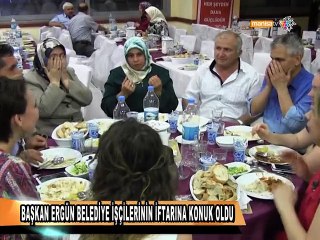 BAŞKAN ERGÜN BELEDİYE İŞÇİLERİNİN İFTARINA KONUK OLDU