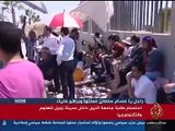 أعتصام طلاب جامعة النيل داخل مدينة زويل