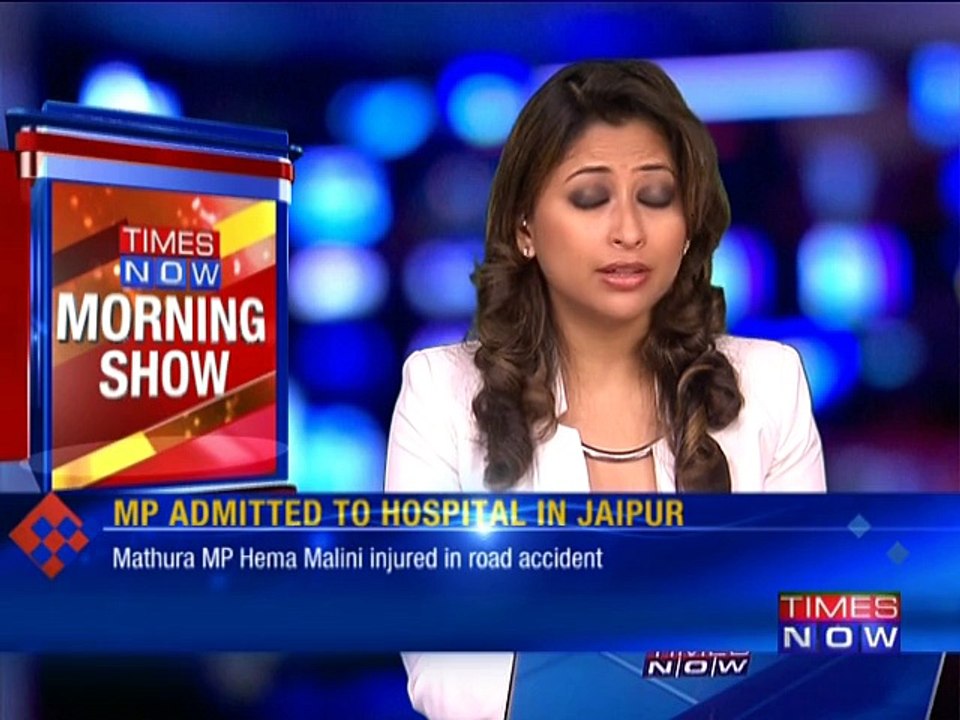 Hema Malini injured in road accident in Rajasthan