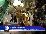 Tránsito inspecciona semáforos instalados en cruces del tren