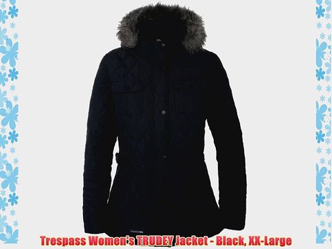 Trespass Women's TRUDEY Jacket - Black XX-Large