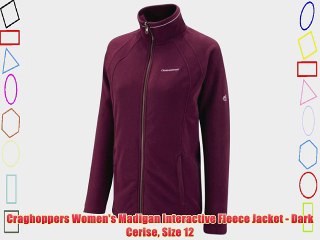 Craghoppers Women's Madigan Interactive Fleece Jacket - Dark Cerise Size 12