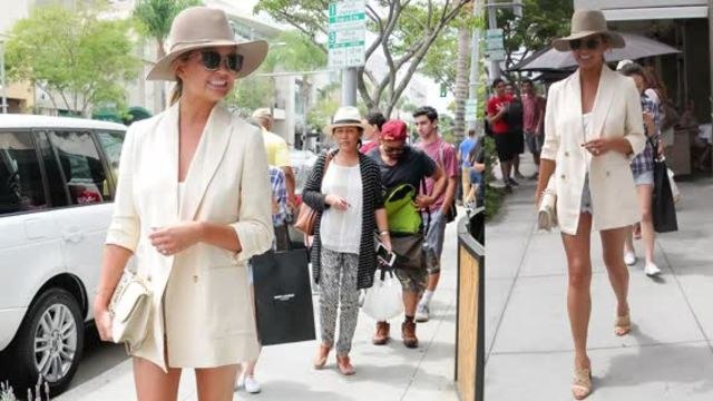 Chrissy Teigen Flashes Her Perfect Pins