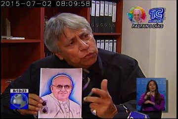 Dibujante “Pepín” entregará retrato al Papa Francisco