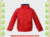 Regatta Kids/Childrens Waterproof Windproof Dover Jacket (5-6) (Classic Red/Navy)