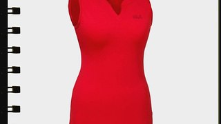 Jack Wolfskin Women's Basic Shirt Top - Red Fire X-Large