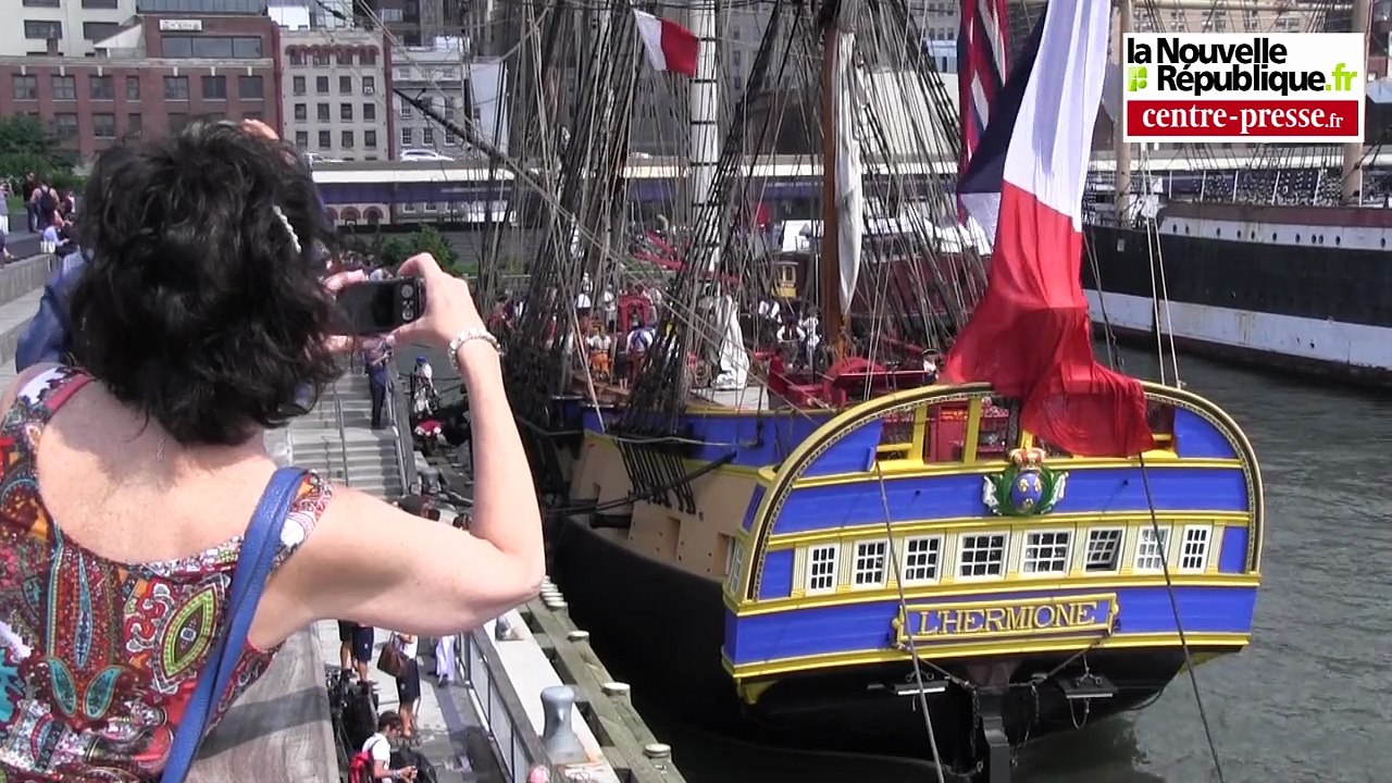VIDEO. L'arrivée de L'Hermione à New York